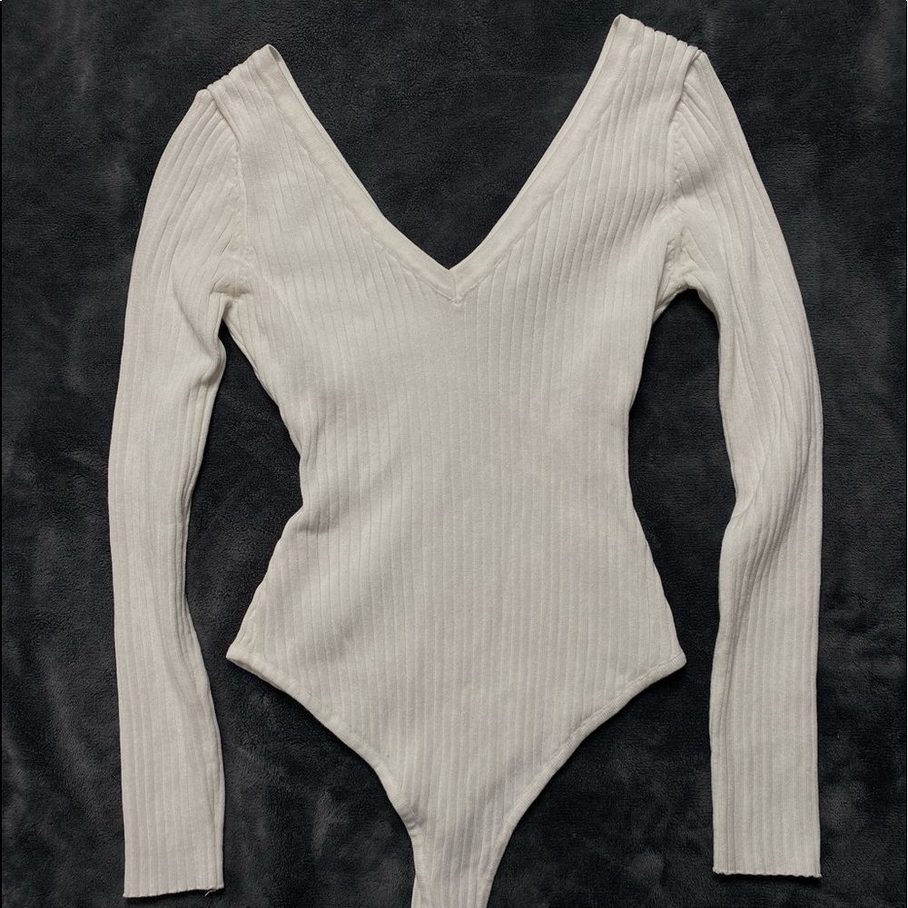 rib knited body suit